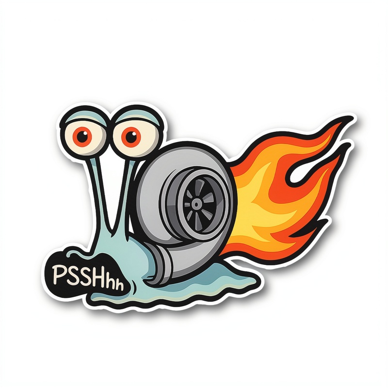 Car Accessories Sticker - 5개입 재미있는 터보 자동차 데칼 –