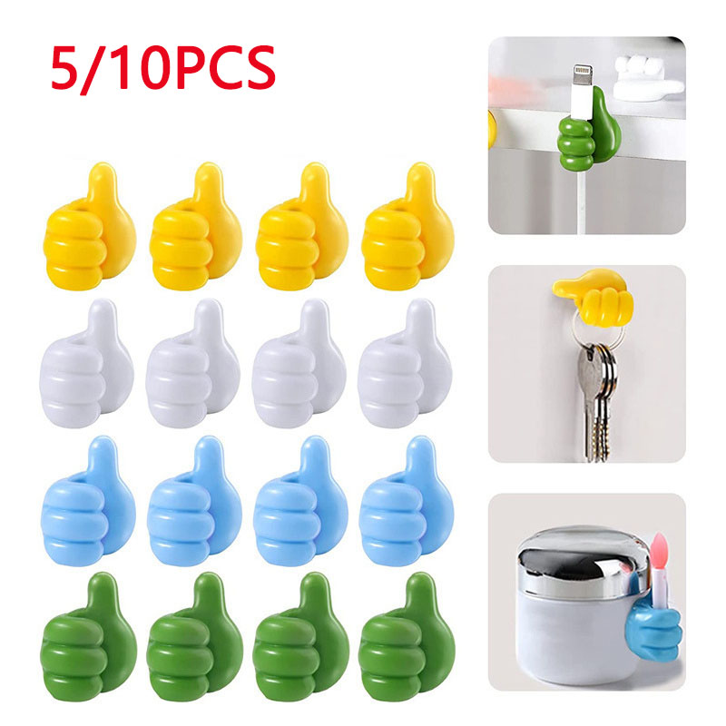 Car Cable Organizer - 10/5PCS 손 모양의 고무 홀더 안경