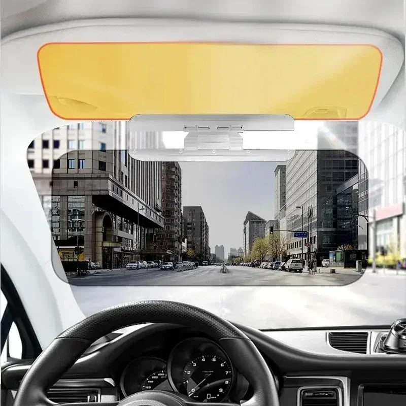Car Accessories For Night Driving - 자동차 선바이저 고글 클립온 자외선 차단