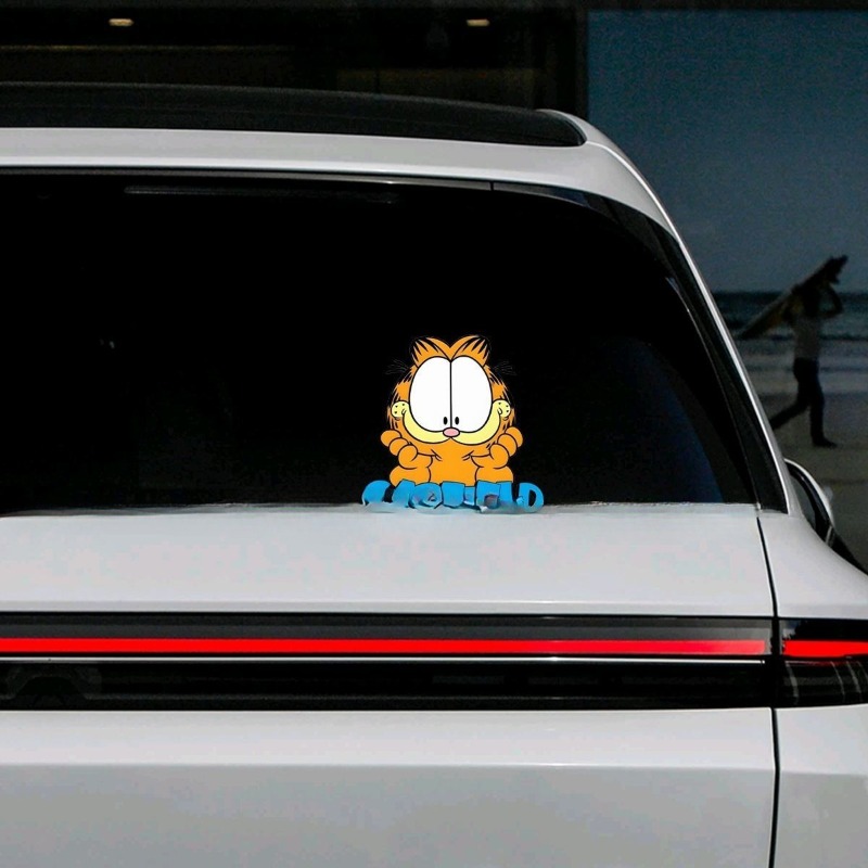 창의적인 만화 귀여운 가필드 자동차 스티커, 맞춤형 인 - Car Accessories Sticker 리뷰 및 가격