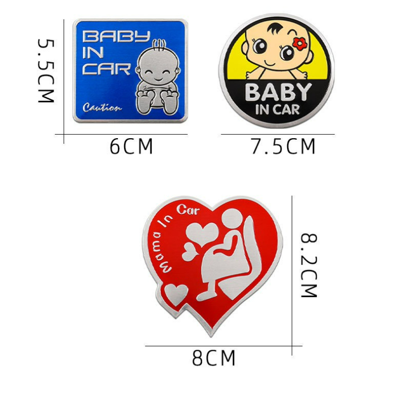 고품질 수정 3D 금속 알루미늄 합금 경고 자동차 스티 - Car Accessories Sticker 리뷰 및 가격