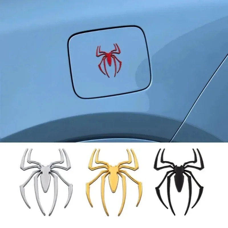 3D 금속 자동차 스티커, 거미 자동차 로고, 크롬 배 - Car Accessories Sticker 리뷰 및 가격