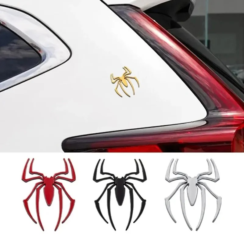 3D 금속 자동차 스티커, 거미 자동차 로고, 크롬 배 - Car Accessories Sticker 리뷰 및 가격