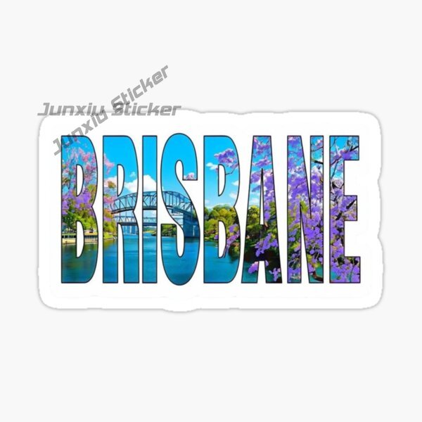 브리즈번 호주 국기 국가 상징 풍경 관광 자동차 스티커 - Car Accessories Brisbane 리뷰 및 가격