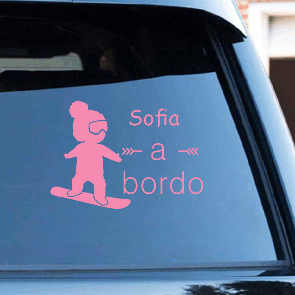 1pc 비닐 아기 bordo 다채로운 자동차 스티커 자 - Car Accessories Sticker 리뷰 및 가격