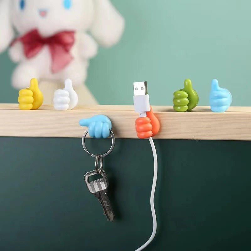 10/5PCS 손 모양의 고무 홀더 안경 케이블 전원  - Car Cable Organizer 리뷰 및 가격