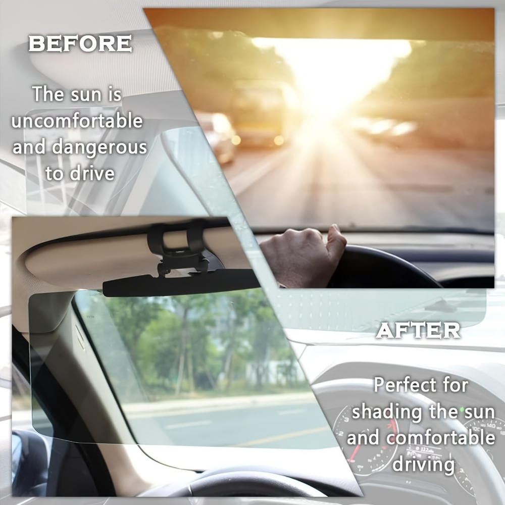 유니버설 자동차 눈부심 방지 바이저 확장기 편광 UV  - Car Accessories For Night Driving 리뷰 및 가격