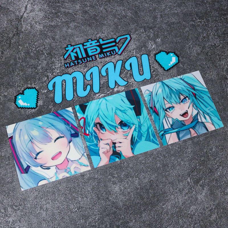 2026 새로운 창의적인 하츠네 미쿠 애니메이션 반사  - Car Accessories Sticker 리뷰 및 가격