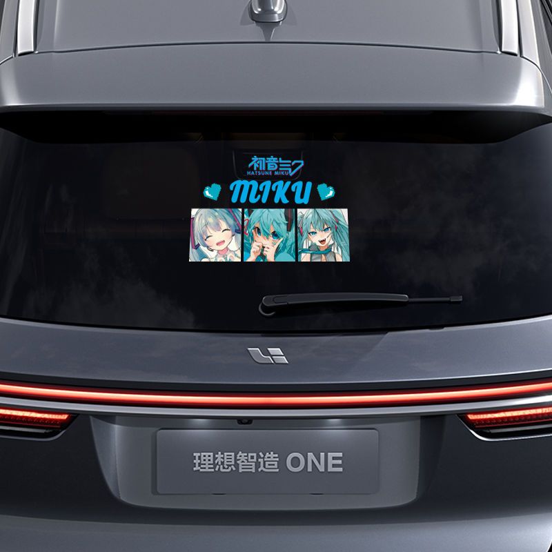 2026 새로운 창의적인 하츠네 미쿠 애니메이션 반사  - Car Accessories Sticker 리뷰 및 가격