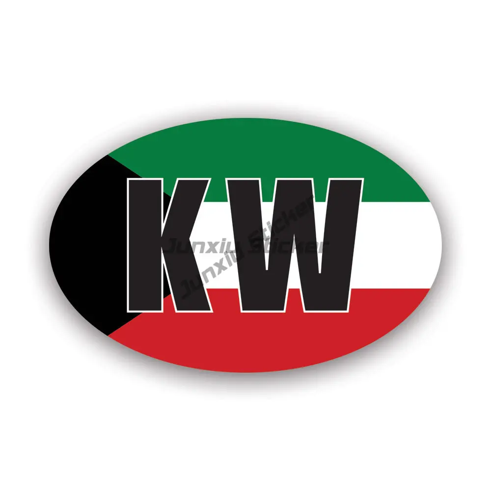 KW 쿠웨이트 국기 엠블럼 크리 에이 티브 PVC 스티 - Car Accessories Kuwait 리뷰 및 가격
