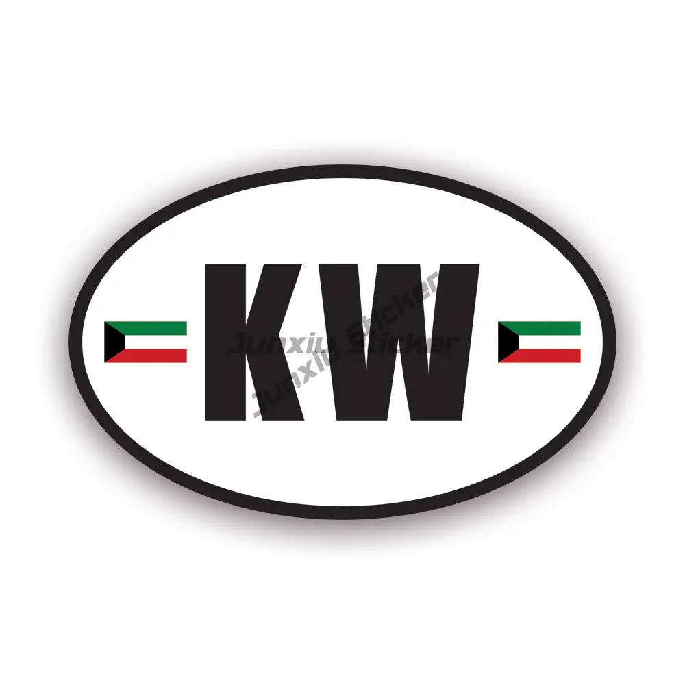 KW 쿠웨이트 국기 엠블럼 크리 에이 티브 PVC 스티 - Car Accessories Kuwait 리뷰 및 가격