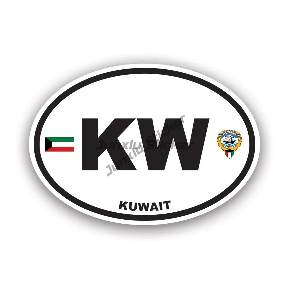 KW 쿠웨이트 국기 엠블럼 크리 에이 티브 PVC 스티 - Car Accessories Kuwait 리뷰 및 가격