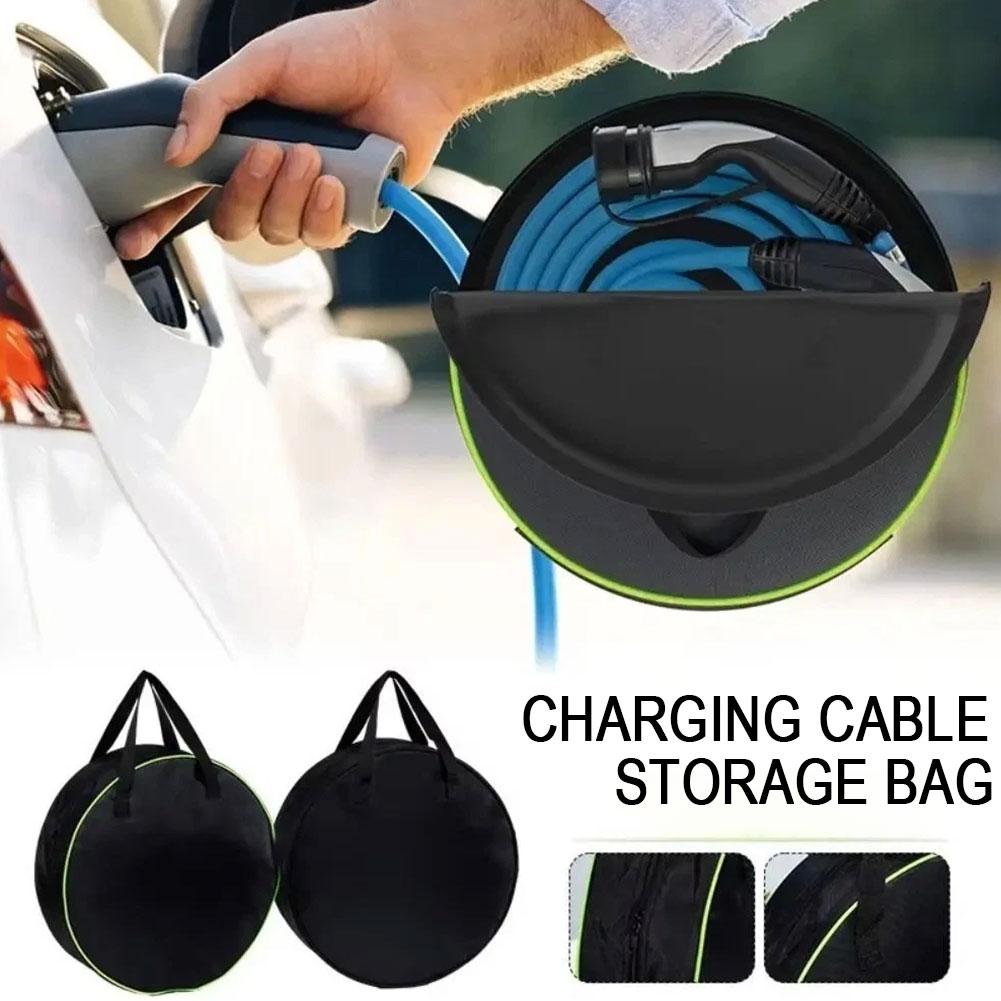 내구성이 뛰어난 원형 자동차 충전 케이블 보관 가방 방 - Car Cable Organizer 리뷰 및 가격