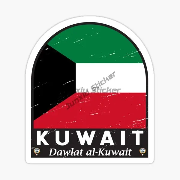 KWT 쿠웨이트 국기 지도 엠블럼 크리에이티브 PVC  - Car Accessories Kuwait 리뷰 및 가격