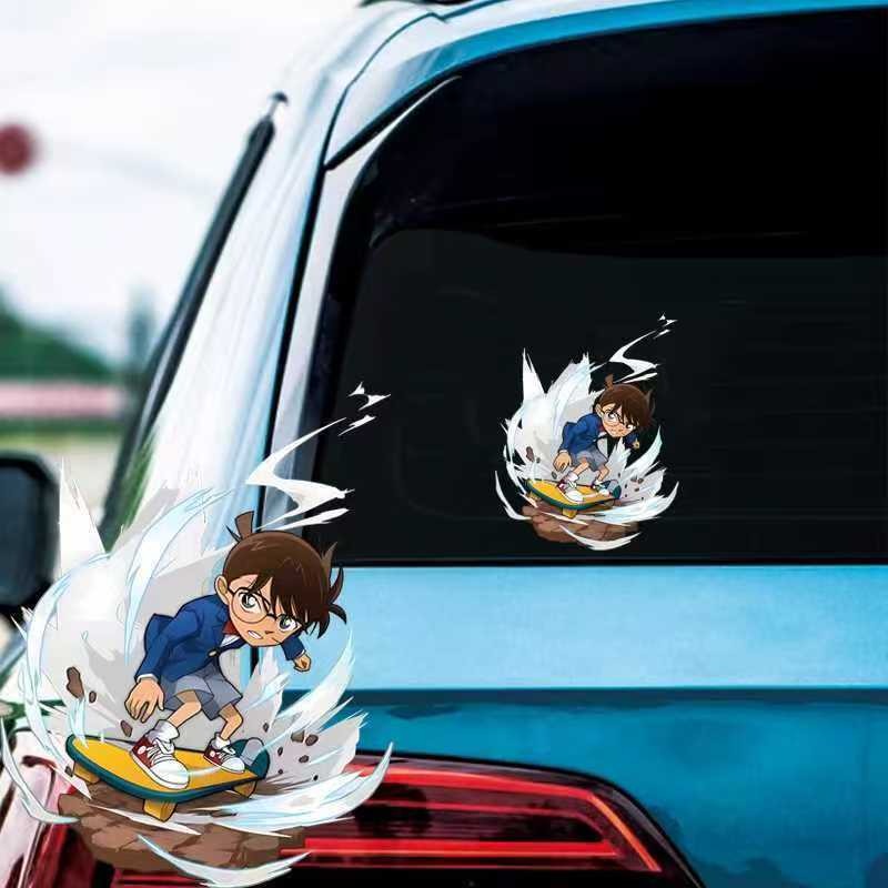 형사 코난 만화 스케이트보드 스티커, 자동차 오토바이  - Car Accessories Sticker 리뷰 및 가격