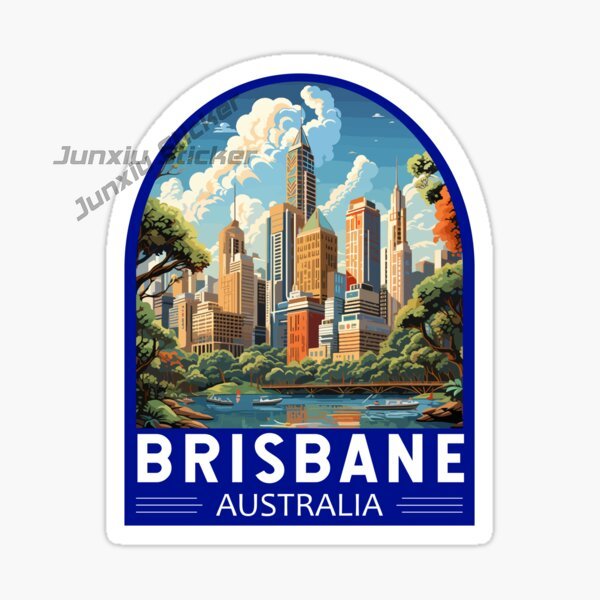 브리즈번 호주 국기 국가 상징 풍경 관광 자동차 스티커 - Car Accessories Brisbane 리뷰 및 가격