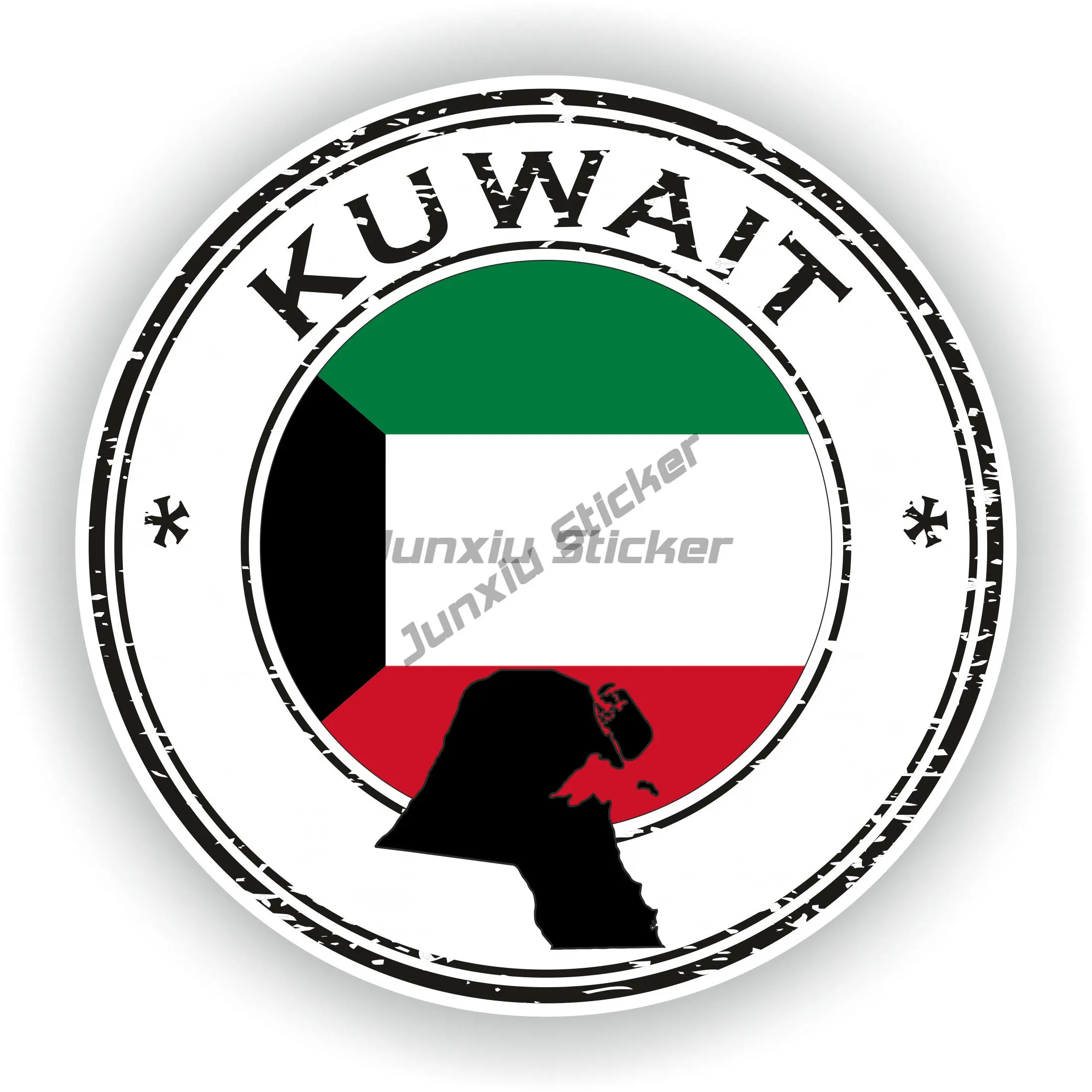 KWT 쿠웨이트 국기 지도 국가 상징 크리에이티브 PV - Car Accessories Kuwait 리뷰 및 가격