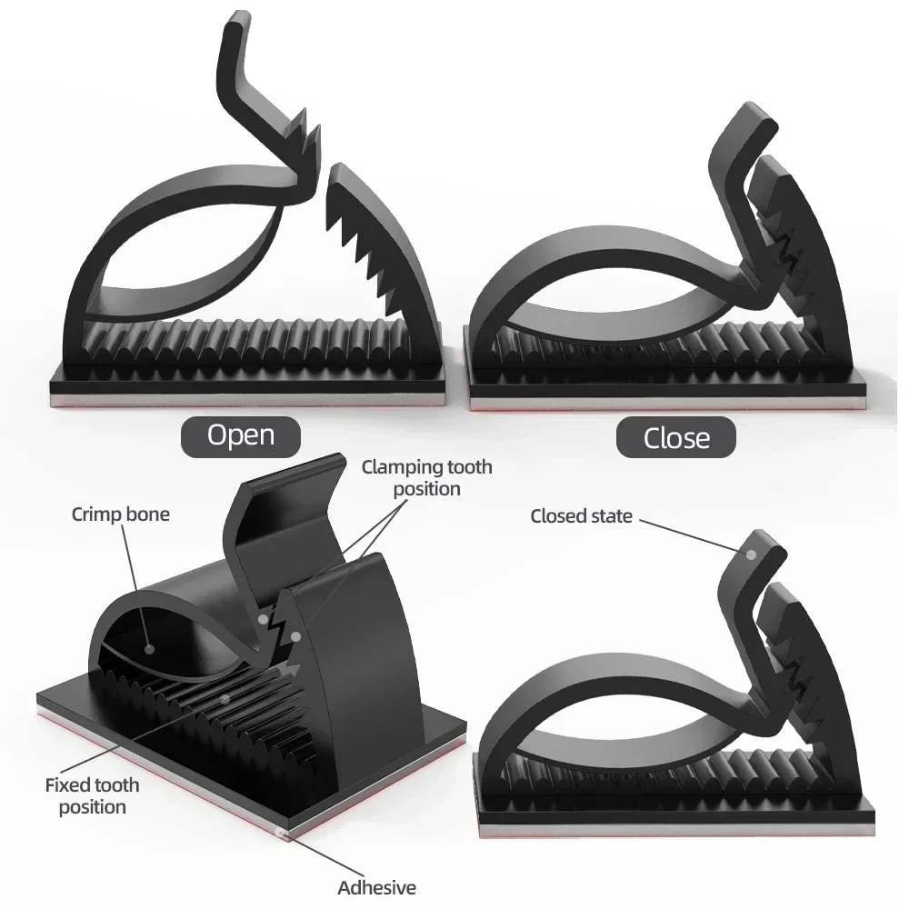 접착식 USB 케이블 정리함 자동차 와이어 클립 고정  - Car Cable Organizer 리뷰 및 가격