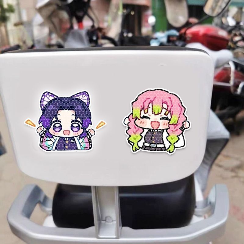 데몬 슬레이어 만화 캐릭터 자동차 반사 스티커, 전기차 - Car Accessories Sticker 리뷰 및 가격