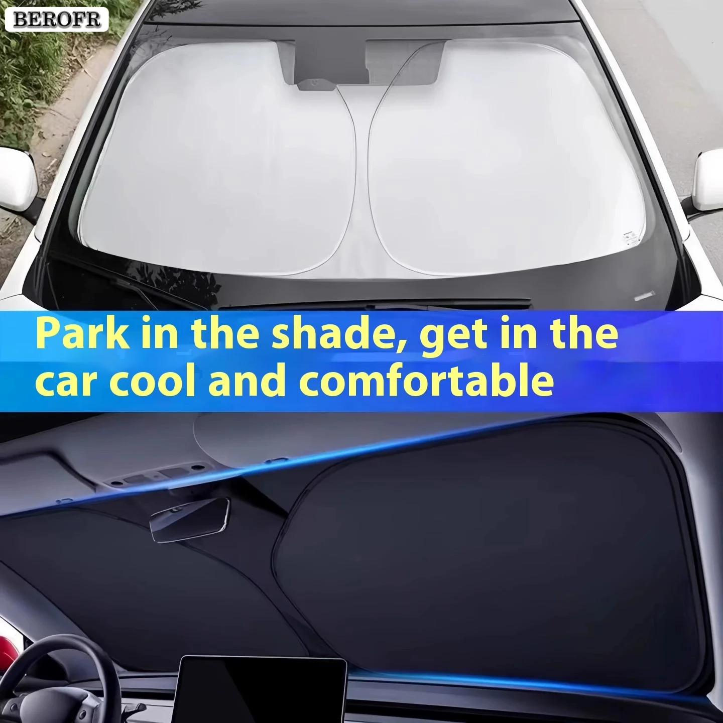 자동차 앞 유리 차양 커버 전면 창 선 스크린 UV 파 - Car Accessories Yate 리뷰 및 가격