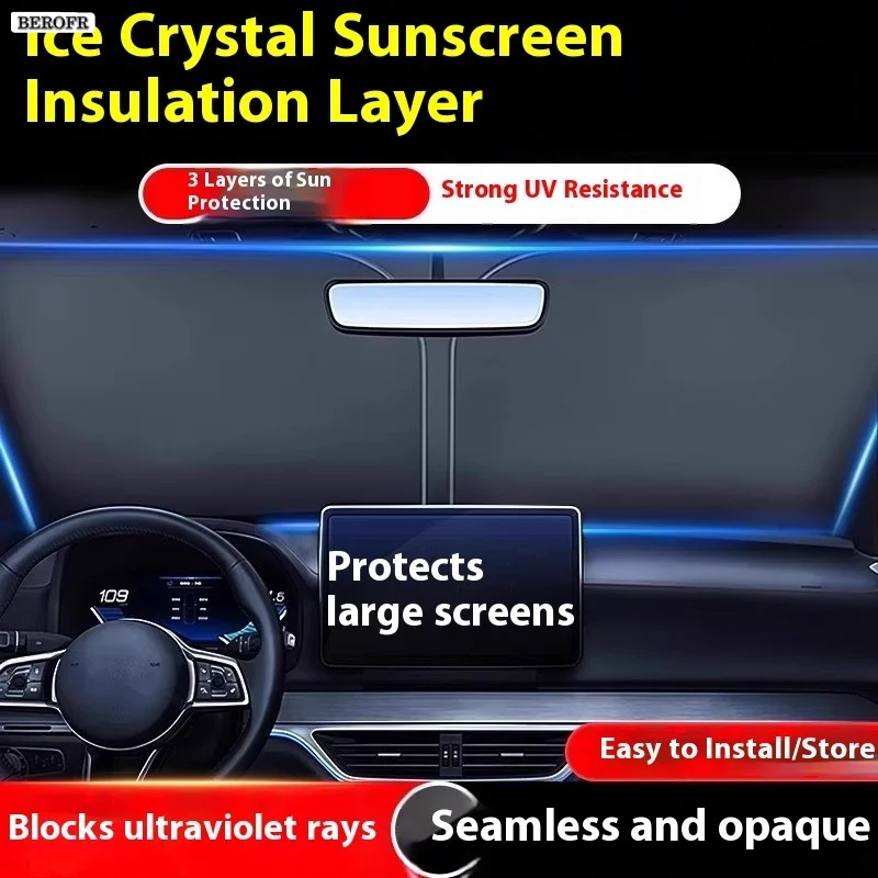 자동차 앞 유리 차양 커버 전면 창 선 스크린 UV 파 - Car Accessories Yate 리뷰 및 가격